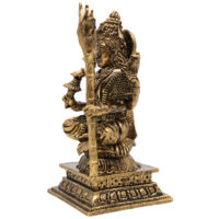 Brass Small Kamakshi Idol, Rajarajeswari Murti, Pratima, Vigraham, Bhagwati Statue for Pooja, Home Decor & Spiritual Gifts, Gold, 3 Inch, 1 Piece - Image 4