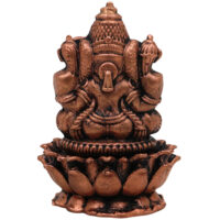Copper Ganesha Idol, Handcrafted Tamra Ganapati Statue, Thamira Vinayaka / Pillaiyar Murti for Pooja, Home Decor & Gifts, Brown, 2 Inch, 1 Piece - Image 5