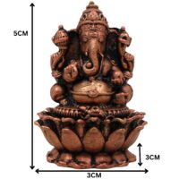 Copper Ganesha Idol, Handcrafted Tamra Ganapati Statue, Thamira Vinayaka / Pillaiyar Murti for Pooja, Home Decor & Gifts, Brown, 2 Inch, 1 Piece - Image 6