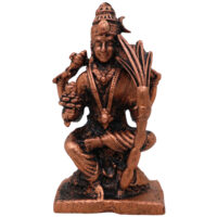 Copper Raja Rajeshwari Idol,Tamra Lalitha Tripura Sundari Devi Statue, Handcrafted Rajarajeshwari Amman Murti for Pooja & Home Decor, Brown, 2.5 Inch, 1 Piece - Image 2