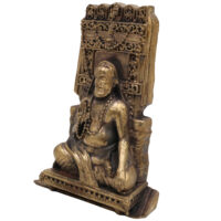Brass Raghavendra Swamy Idol,Guru Rayaru Mantralaya Vigraham, Sri Raghavendra Theertharu Moorthi for Pooja, Home Temple & Spiritual Decor, Gold, 3 Inch, 1 Piece - Image 4