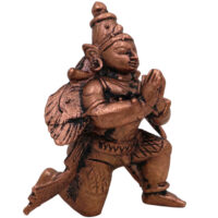 Copper Garuda Dev Idol,Tamra Garuda Murti, Vishnu Vahana Pakshiraja Statue, Handcrafted Thamra Garuda Bhagwan Devta Moorti for Puja, Home Temple & Gift, Brown, 2 Inch, 1 Piece - Image 3