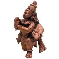 Copper Garuda Dev Idol,Tamra Garuda Murti, Vishnu Vahana Pakshiraja Statue, Handcrafted Thamra Garuda Bhagwan Devta Moorti for Puja, Home Temple & Gift, Brown, 2 Inch, 1 Piece - Image 4
