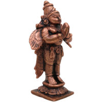 Copper Garuda Dev Idol, Tamra Garuda Murti, Vishnu Vahana Pakshiraja Statue, Tamraloha Garuda Devta | Handcrafted Garuda Bhagwan Murti for Pooja & Home Decor, Brown, 2.5 Inch, 1 Piece - Image 3