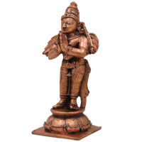 Copper Garuda Dev Idol, Tamra Garuda Murti, Vishnu Vahana Statue, Pakshiraj Garuda Devata Moorti for Pooja, Temple & Home Decor, Brown, 4.5 Inch, 1 Piece - Image 4