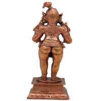 Copper Ladoo Krishna Idol, Laddu Gopal Murti, Bal Gopal Statue, Copper Krishna Pooja Sculpture, Brown, 4 Inch, 1 Piece - Image 5