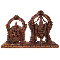 Copper Balaji Padmavati Idol, Tamra Vigraham, Handcrafted Moorti for Pooja & Home Decor, Brown, 3 Inch, 1 Piece - Image 2