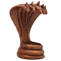 Copper Sheshnag Idol, Adishesha Naga Murti, Ananta Snake Sculpture for Pooja & Home Decor, Brown, 3 Inch, 1 Piece - Image 3