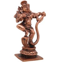 Copper Krishna Idol, Bal Krishna, Gopal, Govinda, Radha Krishna Sculpture for Pooja & Home Decor, Brown, 3.5 Inch, 1 Piece - Image 3