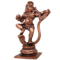 Copper Krishna Idol, Bal Krishna, Gopal, Govinda, Radha Krishna Sculpture for Pooja & Home Decor, Brown, 3.5 Inch, 1 Piece - Image 4
