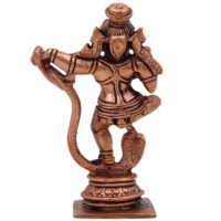 Copper Krishna Idol, Bal Krishna, Gopal, Govinda, Radha Krishna Sculpture for Pooja & Home Decor, Brown, 3.5 Inch, 1 Piece - Image 5