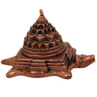 Copper Tortoise Shree Yantra Idol Kurma Sri Chakra Tamra Meru Kachua Yantra for Wealth Prosperity Vastu, Brown, 2 Inch, 1 Piece - Image 3