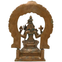 Bronze Raja Rajeshwari Idol Tripura Sundari Lalita Parameshwari Shodashi Mahatripurasundari Devi Sculpture | Traditional South Indian Goddess Statue for Home Temple Decor, Brown, 9.5 Inch, 1 Piece - Image 5